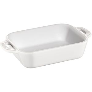 Staub Ceramique Pirofila rettangolare - 14 x 11 cm, Colore bianco puro