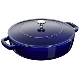 Staub Braisers Tegame Chistera rotondo - 28 cm, blu scuro