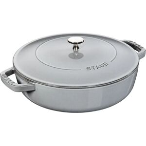 Staub Braisers Tegame Chistera rotondo - 28 cm, grigio grafite