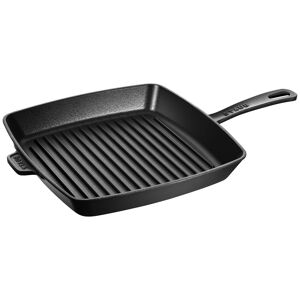 Staub Grill Pans con manico quadrata - 30 cm, Nera