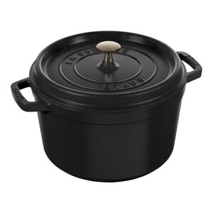 Staub La Cocotte vento rotonda - 24 cm, nero