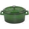 Ⓜ️🔵🔵🔵 Pentole Agnelli COGHSOP12612G - Mini casseruola in ghisa, ovale, smaltata VERDE,