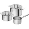 Set di pentole per induzione in acciaio inox linea ZWILLING TrueFlow, 3 pezzi