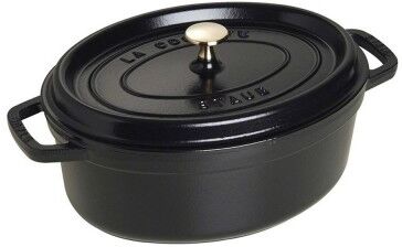 Staub La Cocotte casseruola ovale in ghisa nera 29cm