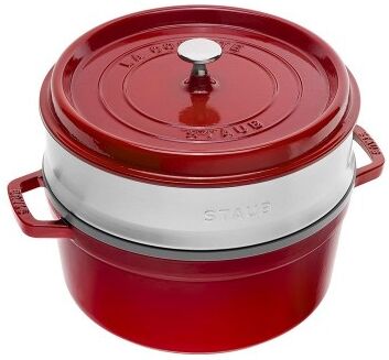 Staub La Cocotte casseruola in ghisa con vaporiera rosso Ø26cm