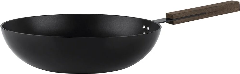 KnIndustrie Wok BLACK SALTAPASTA cm 28, nero