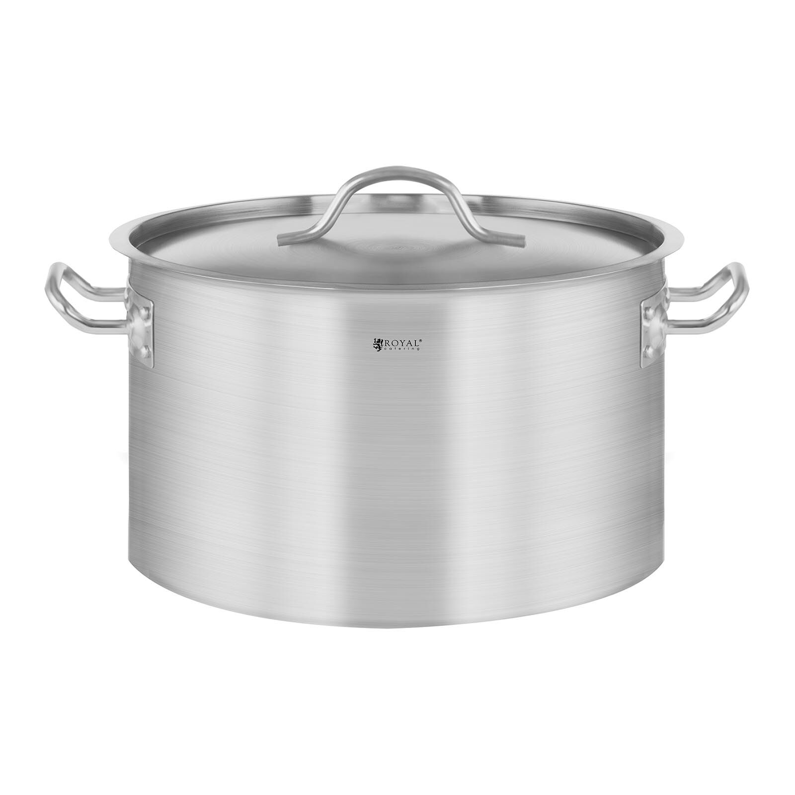 Royal Catering Pentola per induzione in acciaio inox 14 L RCST-14E3-S