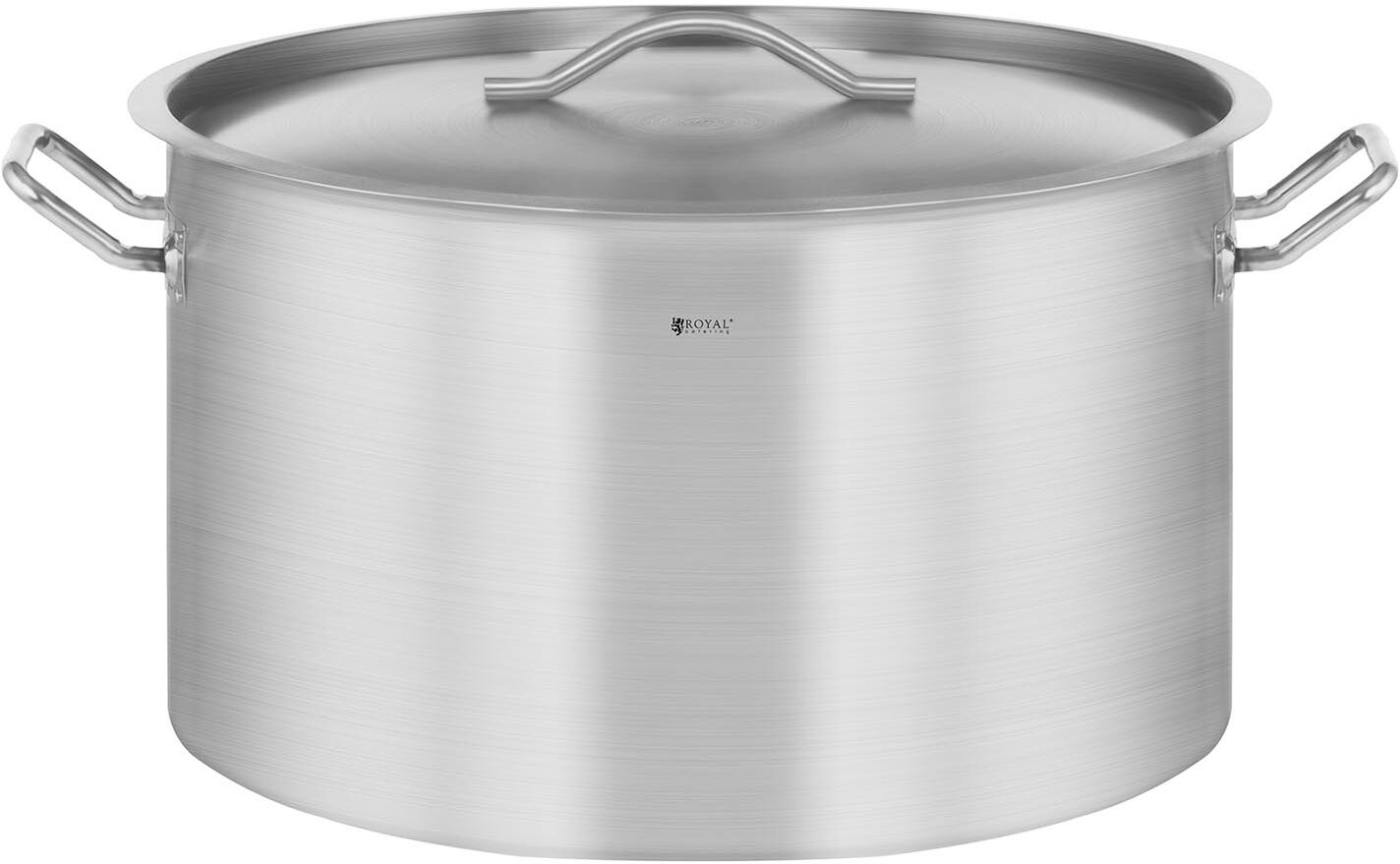 Royal Catering Pentola per induzione in acciaio inox 58 L RCST-58E3-S