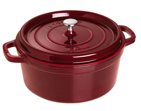 Staub Cocotte Tonda Ghisa Granata 28cm