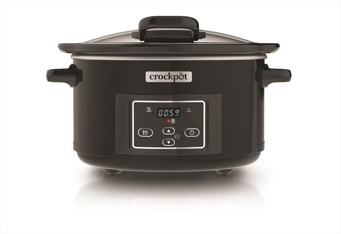 Crock Pot Slow Cooker 4,7 Lt Coperchio Cerniera-black