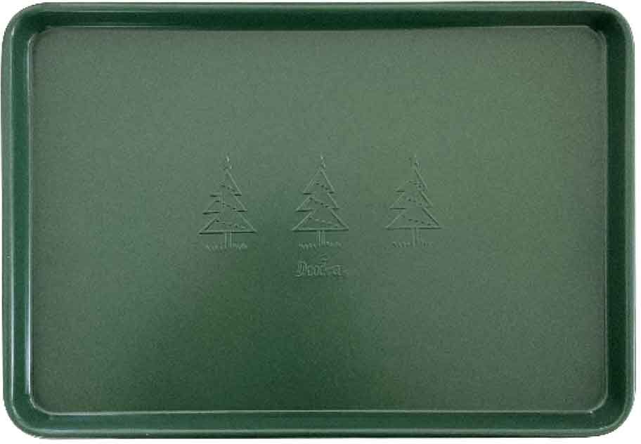 Decora Teglia Professionale Antiaderente Per Forno Natalizia Verde 39,5 X 27 H 2,4 Cm