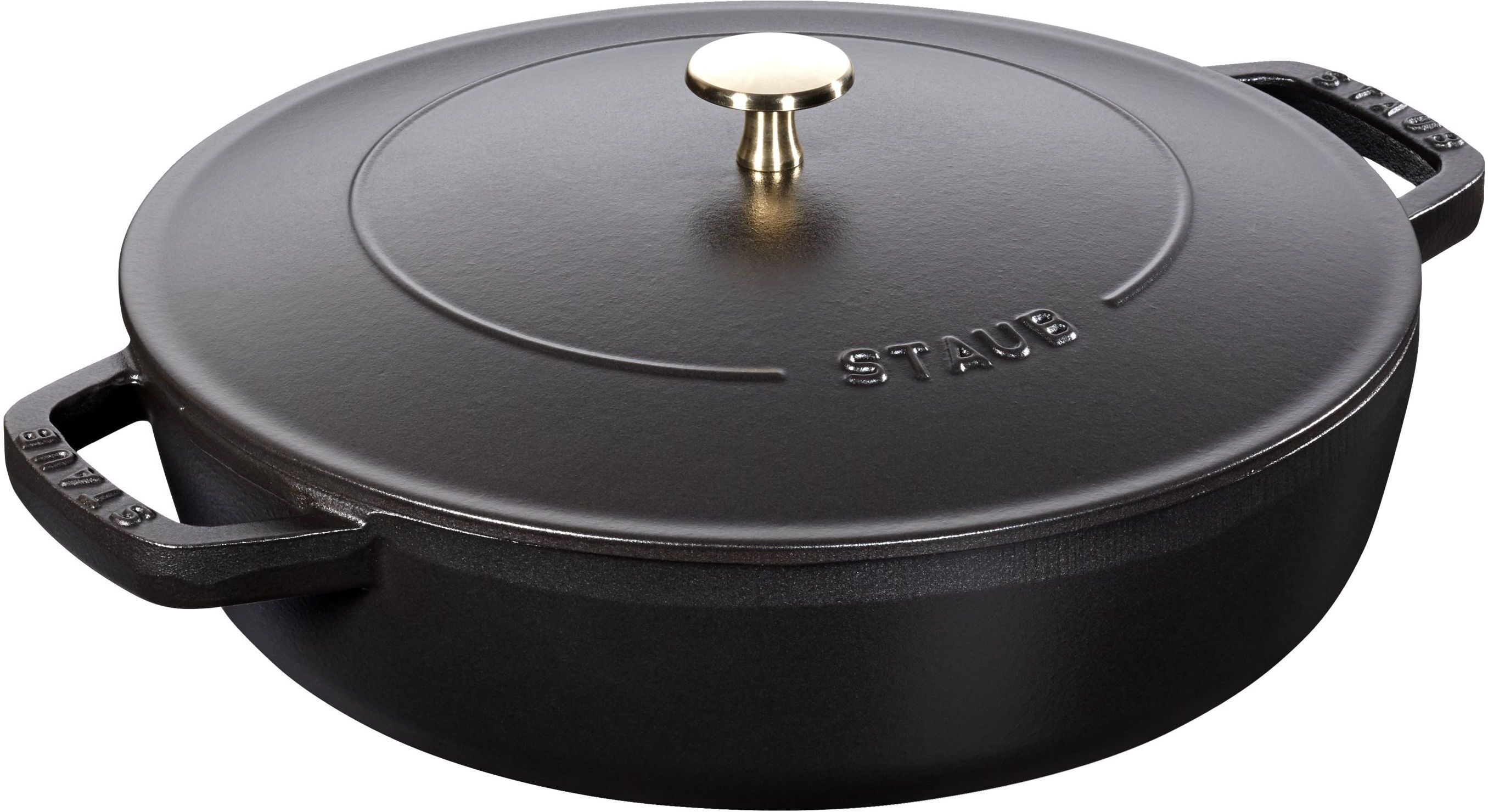 Staub Braisers Tegame Chistera rotondo - 24 cm, nero