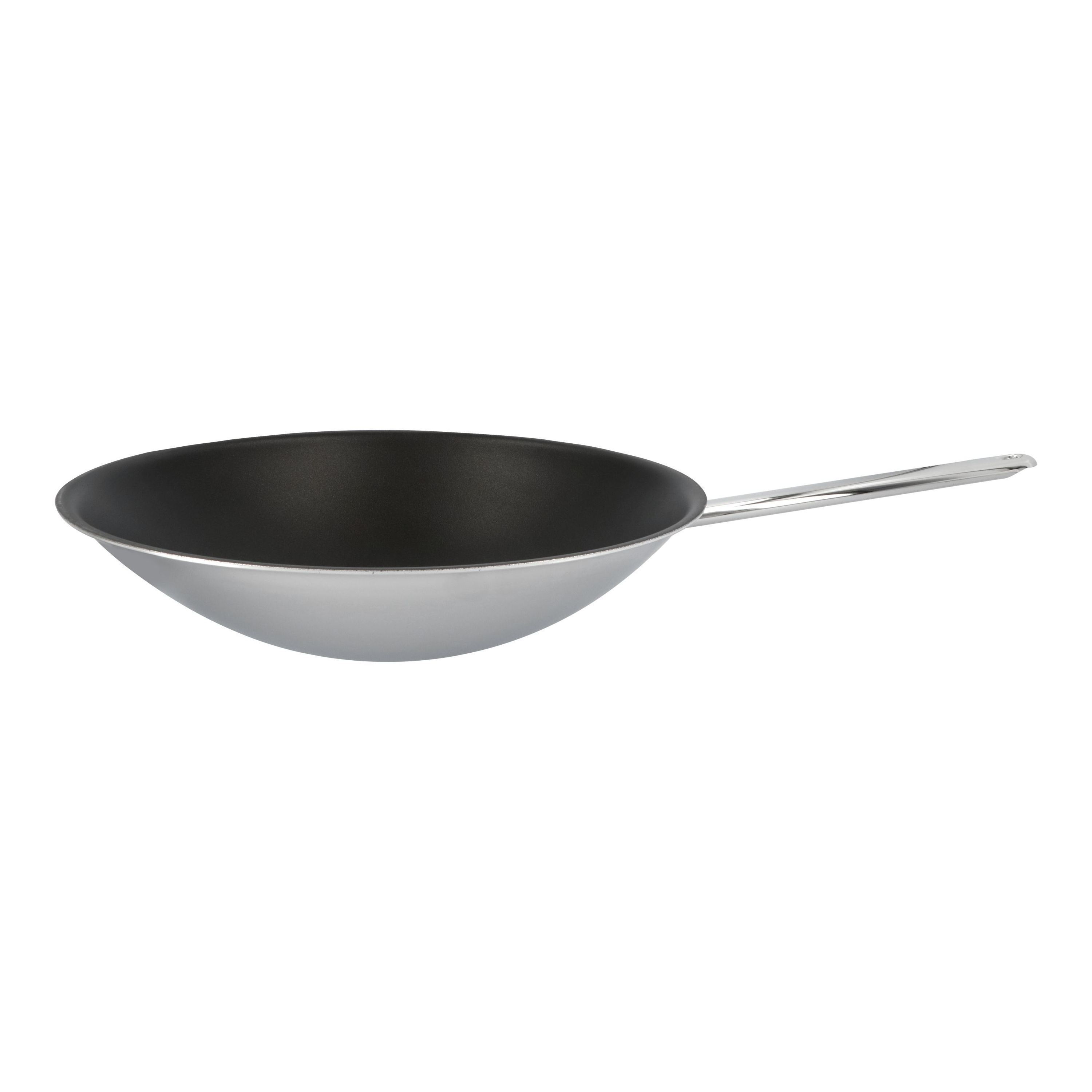 Demeyere ControlInduc X Wok fondo tondo - 36 cm, 18/10 acciaio inossidabile, Duraslide