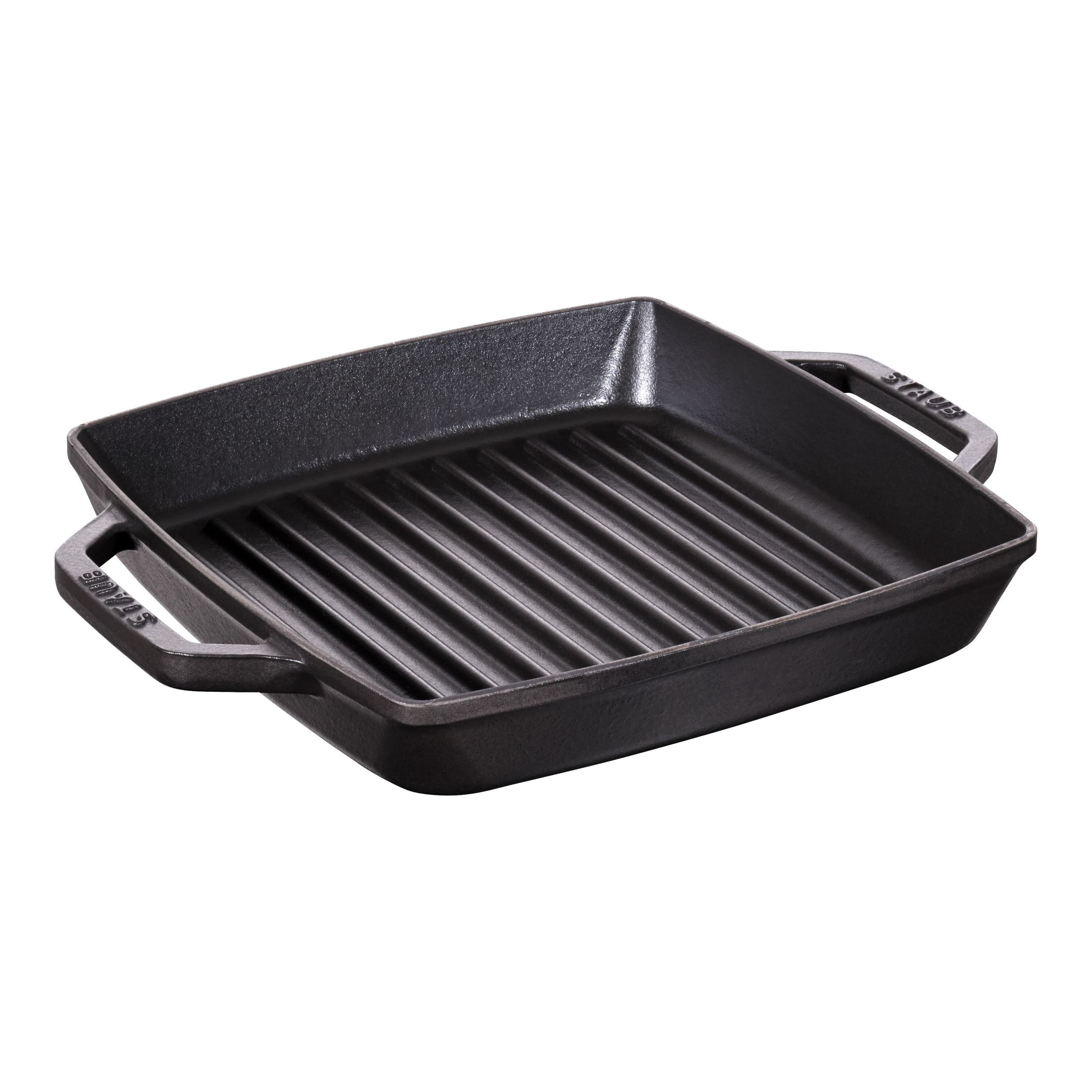 Staub Grill Pans Bistecchiera quadrata - 23 cm, Nera