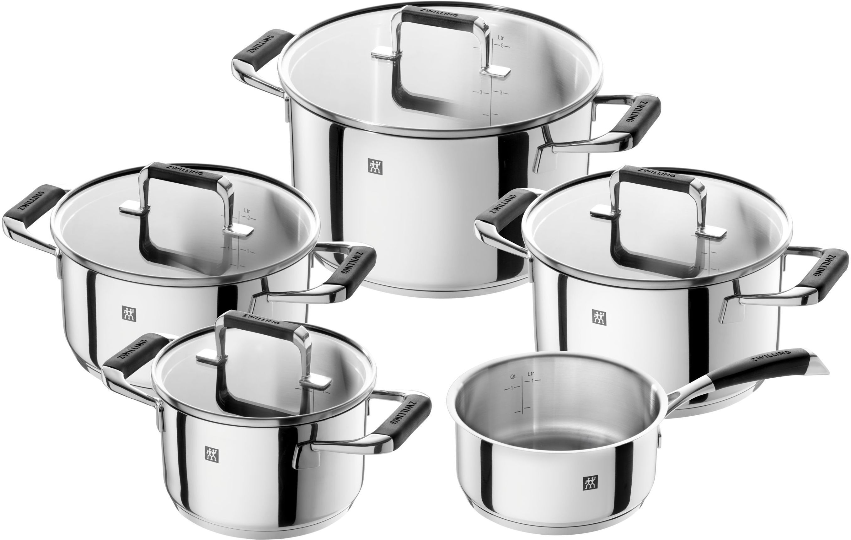 ZWILLING Poletto Set di pentole - 5-pz., acciaio inox