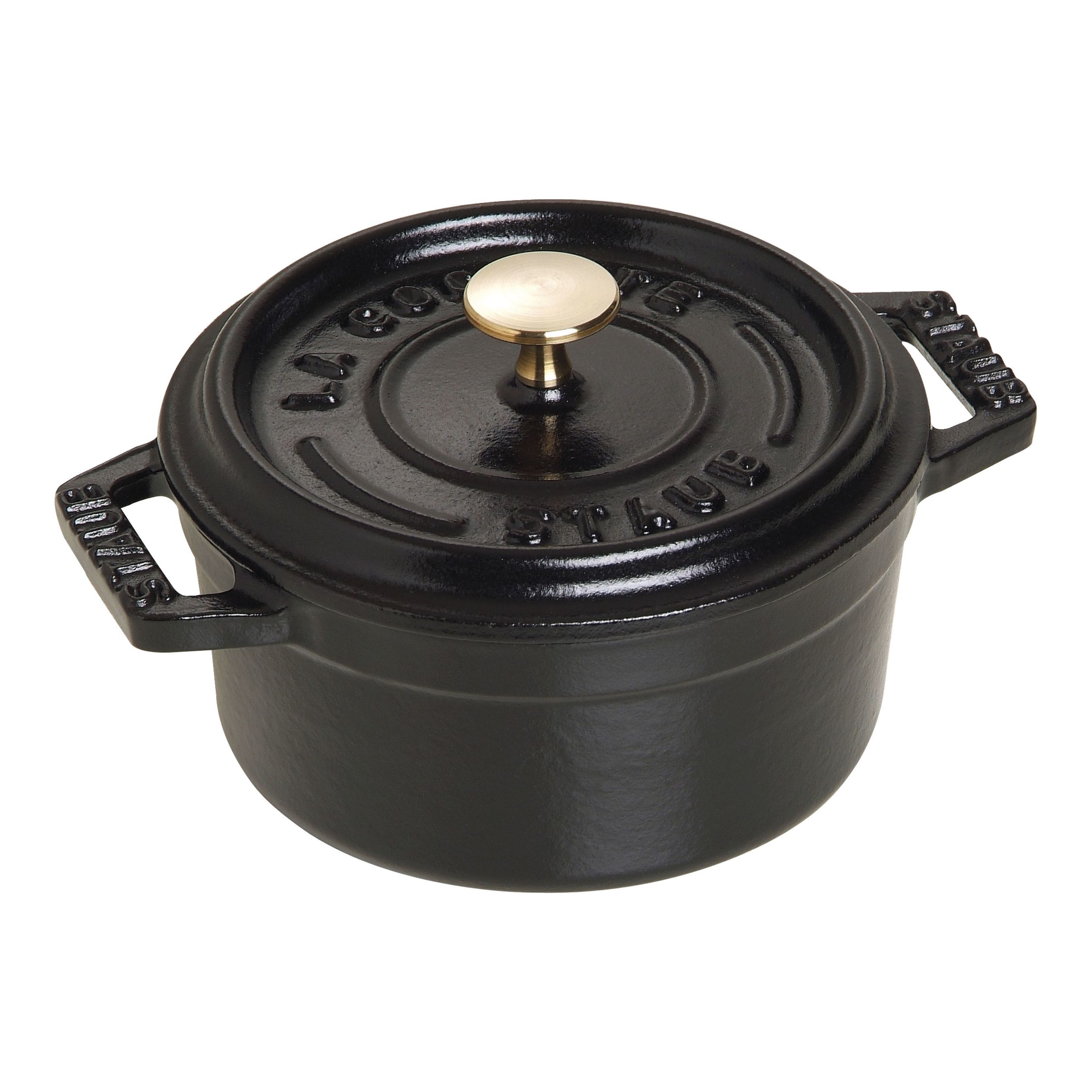 Staub La Cocotte Mini cocotte rotonda - 10 cm, nero