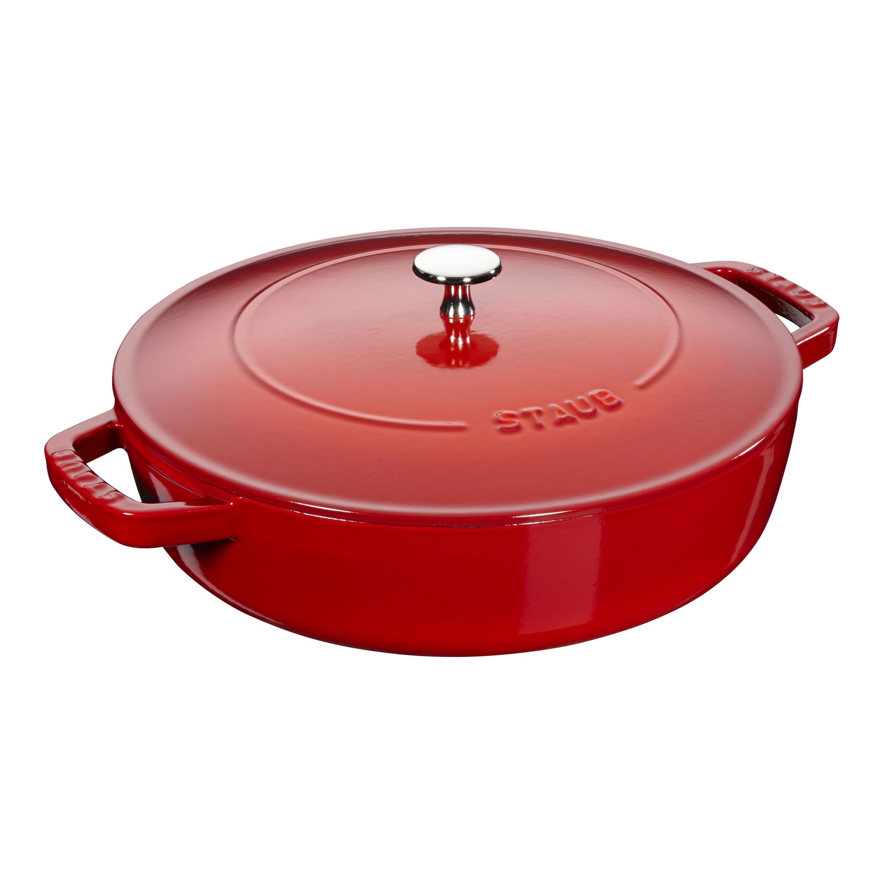 Staub Braisers Tegame Chistera rotondo - 24 cm, ciliegia