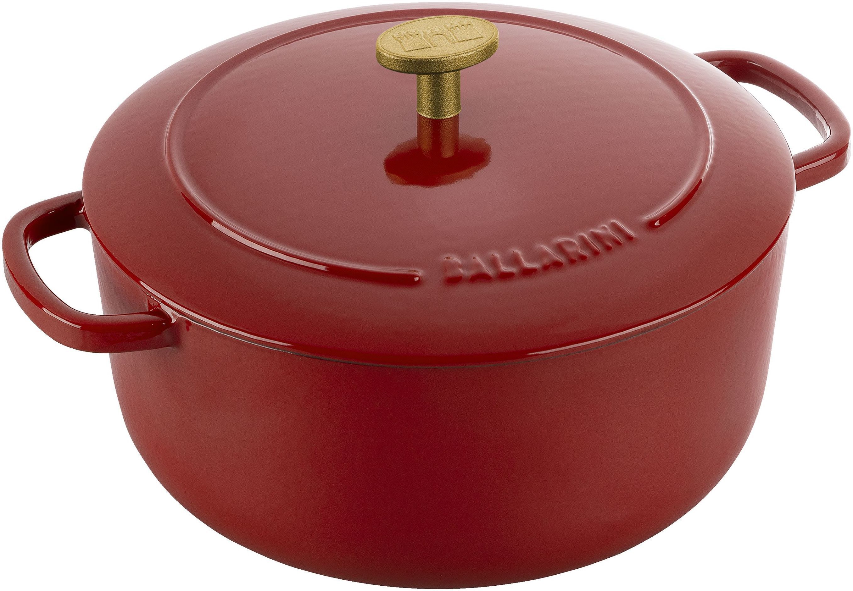 BALLARINI Bellamonte Cocotte rotonda - 22 cm, rosso