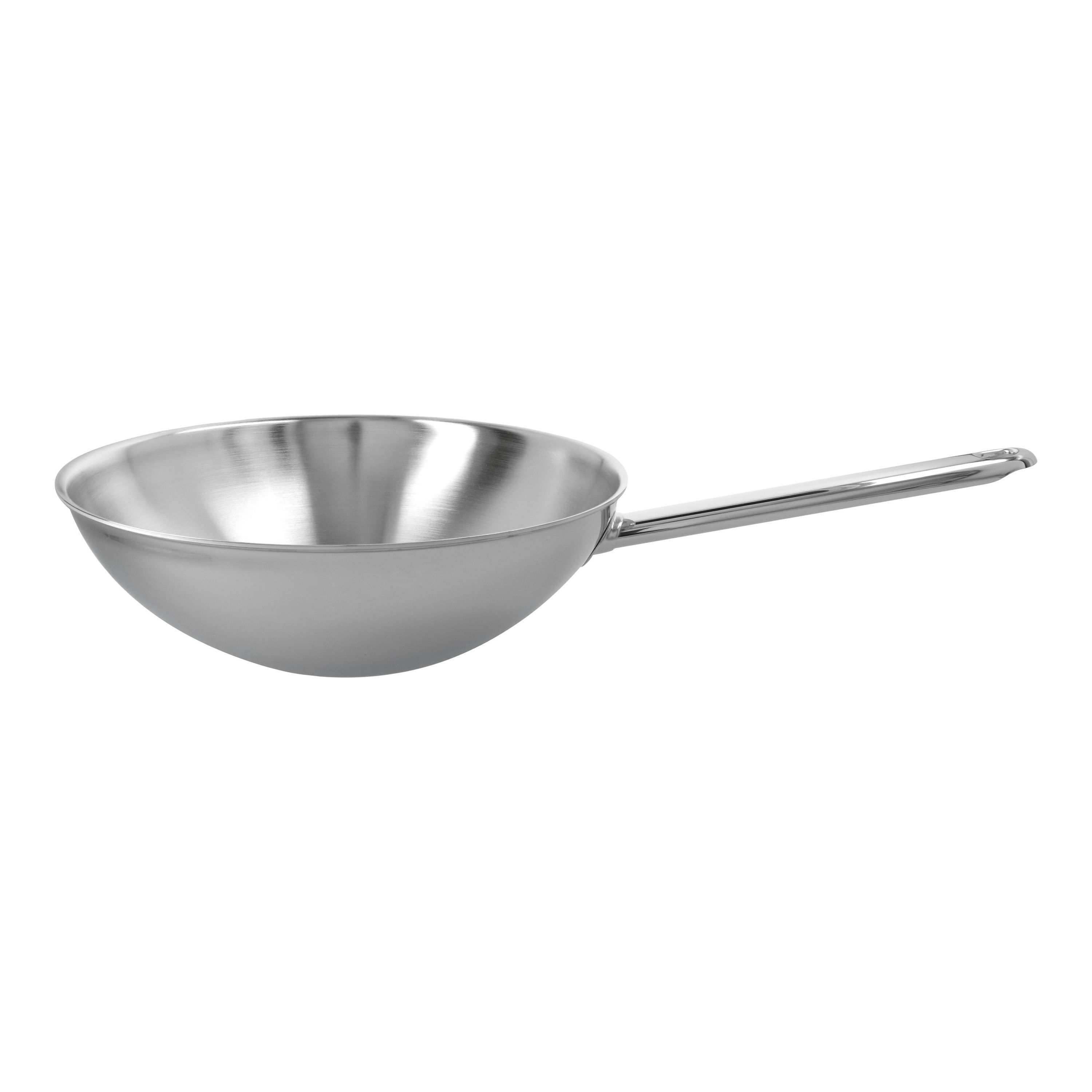 Demeyere Apollo 7 Wok fondo piatto - 26 cm, 18/10 acciaio inossidabile