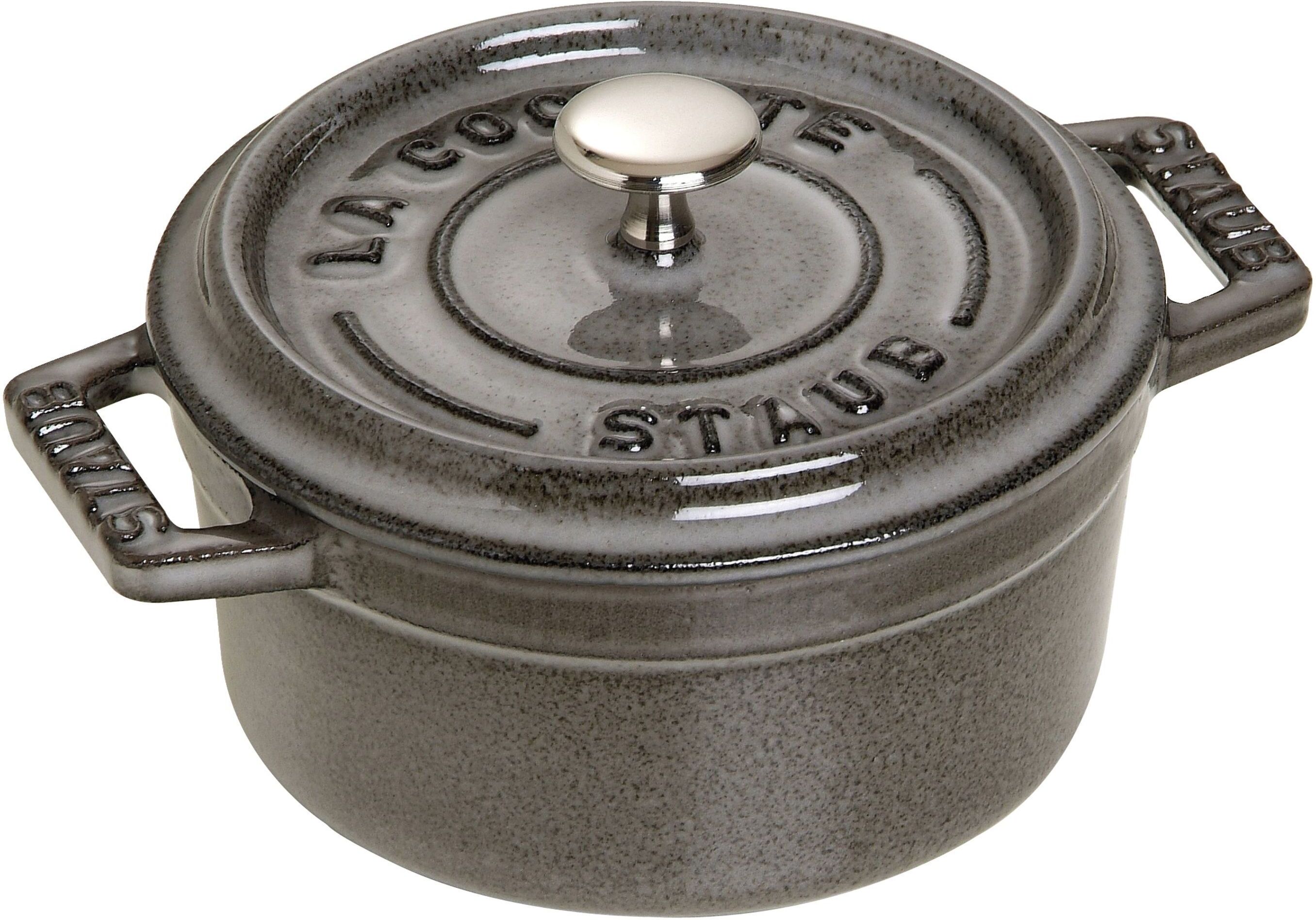 Staub La Cocotte Mini cocotte rotonda - 10 cm, grigio grafite