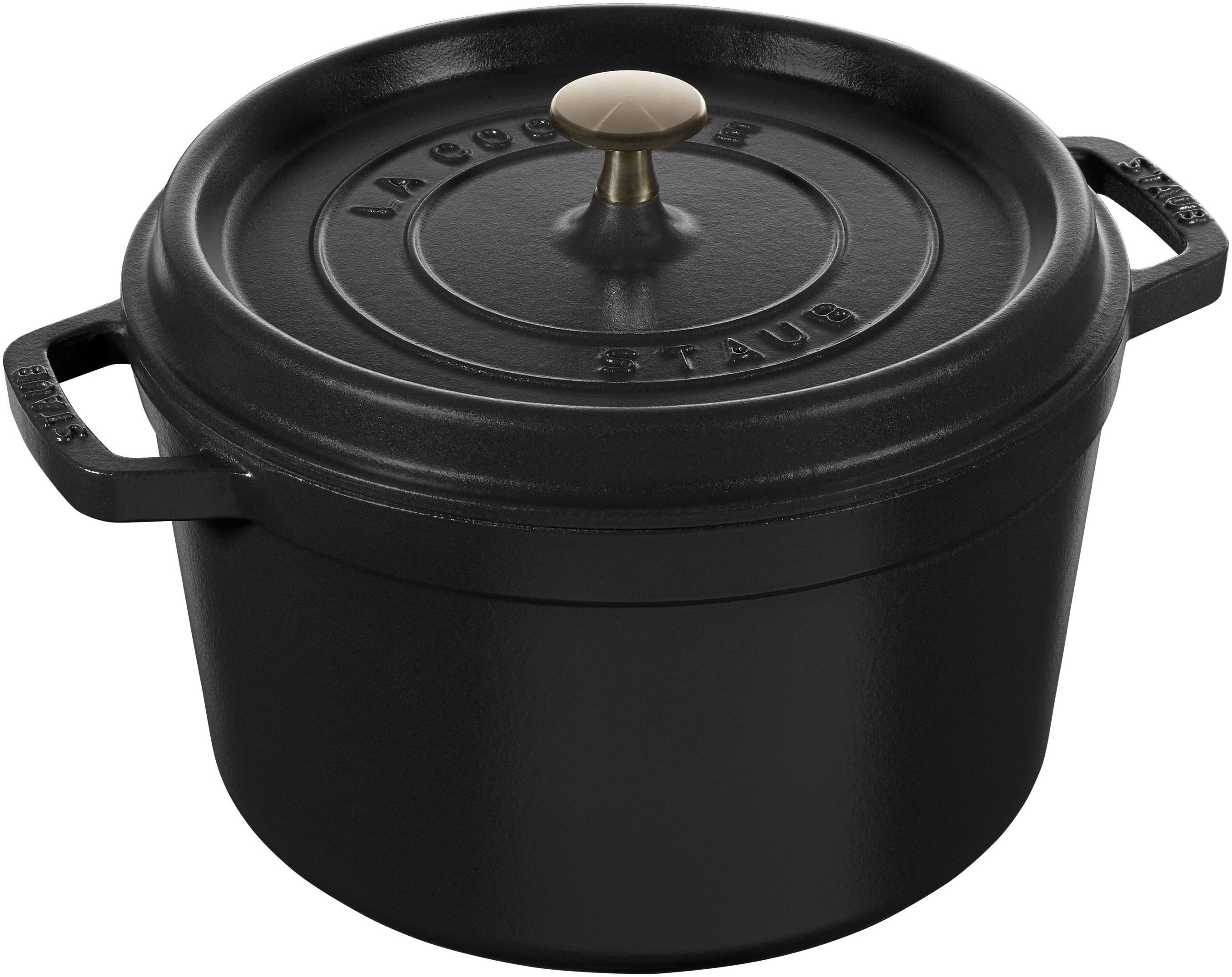 Staub La Cocotte vento rotonda - 24 cm, nero