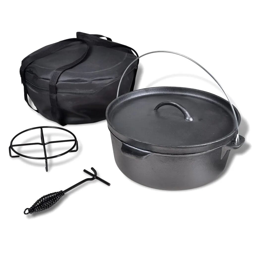 vidaXL Braadpan 11,3 L inclusief accessoires