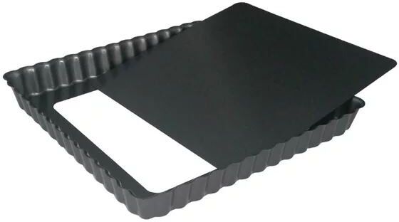 De Buyer vierkante anti-kleef taartvorm met losse bodem 18cm, 3(h) x 18(b) x 18(d)cm