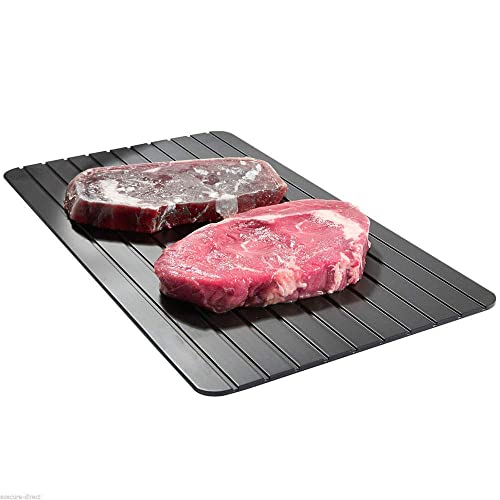 KAIAIWLUO Ontdooibak, snelle ontdooiing lade snel ontdooien plank snel ontdooien bevroren voedsel ontdooien plaat aluminium vleesplank voor thuis keuken koken 30 x 20 cm