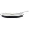 KitchenAid Stalen kern emaille 20 cm/2,4 liter steelpan met deksel, Duits geëmailleerd email, inductie, ovenveilig, onyx zwart