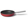 SMEG CKFF2801RDM Braadpan 28cm Rood, Non-Stick, Aluminium, Gepatenteerde Basis