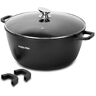 Swiss Pro+ Braadpan 40 cm Aluminium Vaatwasmachinebestendig Zwart 3,4L