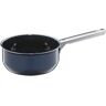 WMF Fusiontec Inspire steelpan, 16 cm zonder deksel, kleine pan 1,3 l, kleine pan van 1,3 l, kleine steelpan, melkpan, melkpan, inductie, high-tech keramiek, krasbestendig, ongecoat, donkerblauw, Made