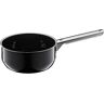 WMF Fusiontec Inspire steelpan, 16 cm zonder deksel, kleine pan 1,3 l, kleine kookpan, pastapan, melkpan, inductie, high-tech keramiek, krasbestendig, ongecoat, zwart, Made in Germany