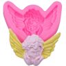 VXITOAOZ Fondant Mold 2 Stuks DIY Face-Holding Wing Cherub Siliconen Mold Wing Angel Fondant Mold