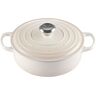 Le Creuset 21179247164430 CREUSET Creuset Braadpan Rond Laag in Geëmailleerd Gietijzer 24 cm 3.1 L Meringue