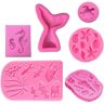 HIQE-FL Candy Mallen, Siliconen Bakken Mallen Set, Siliconen Fondant Cake Mallen, Chocolade Fondant Mallen Silicone, Fondant Cake Mallen, DIY Zeep Mal, Chocolade Cake Mould