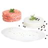 GOURMEO ® Burger papier/vel bakpapier voor burgerpers, Ø 13 cm, 1000 stuks – anti-aanbak-bakpapier/scheidingspapier voor perfecte hamburgers, Cheeseburger – om te grillen