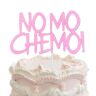 Tbay No Mo Chemo Cake Topper, Rose Gold Glitter Kanker Gratis Cake Picks Kanker Zuigt Cake Decor voor Kanker Overlevende vieren Kanker Gratis Party Decoraties