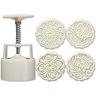 LEAMALLS Mooncake Mold Hand Press Maker Cookie pers stempels Cake Biscuit Cutter Baking Tool Midden Herfst Festival