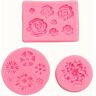 VXITOAOZ Fondant Mold 1 Stuk Size Bloem Rose Fondant Cakevorm Siliconen Bakvorm