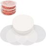 AOI Burgerschijven, 500 stuks, rond, 12 cm, bakpapier met antiaanbaklaag voor hamburgerpers en pasteitjes, wasvellen voor hamburgers, hamburgerpasteitjes