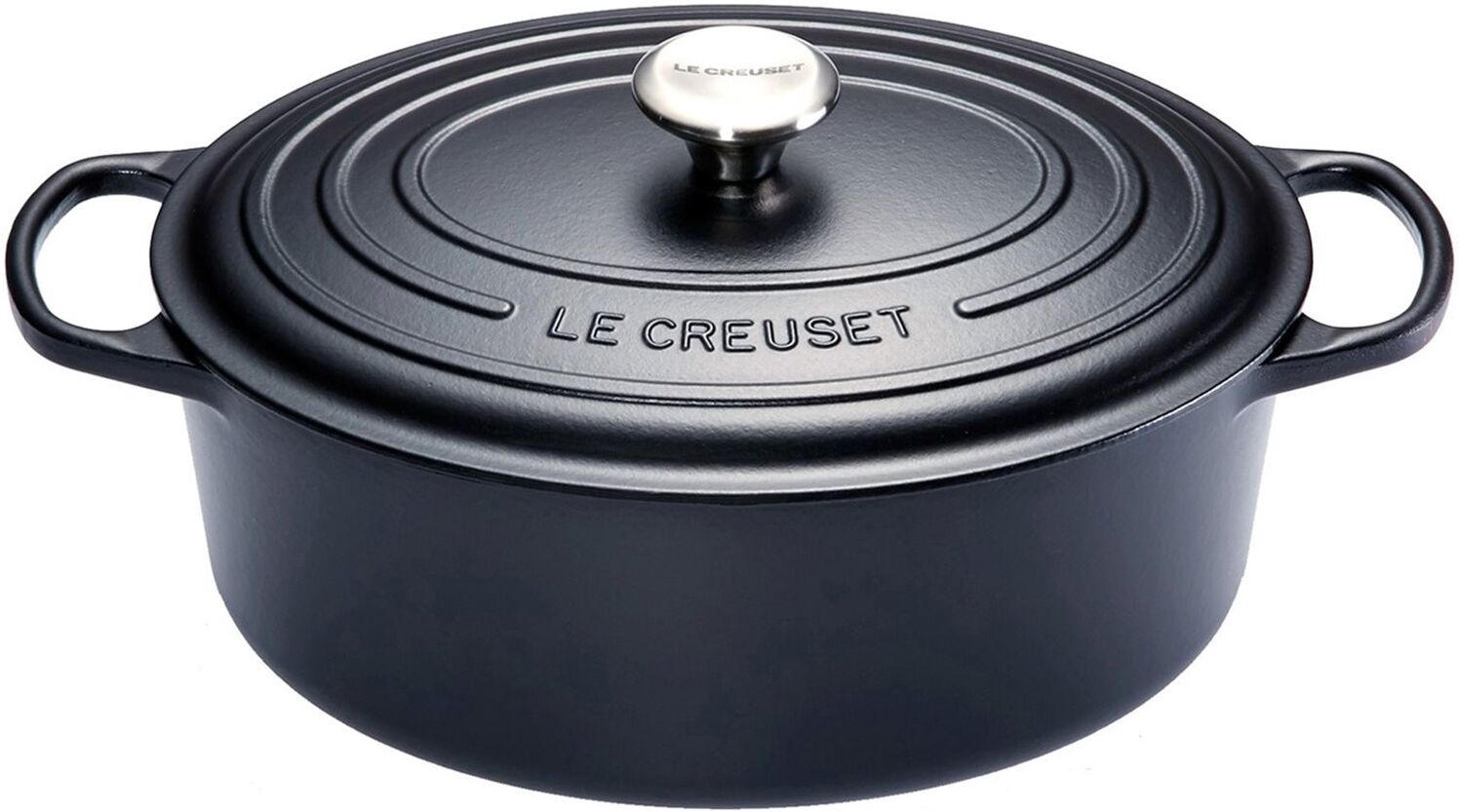 Le Creuset Gietijzeren Ovale Braadpan Mat Zwart 40cm 13,9l