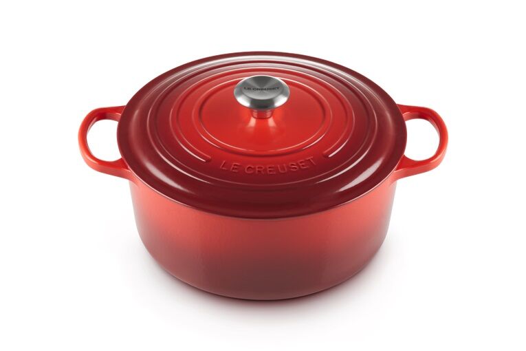 Le Creuset Gietijzeren Ronde Braadpan Kersenrood 26cm 5,3l