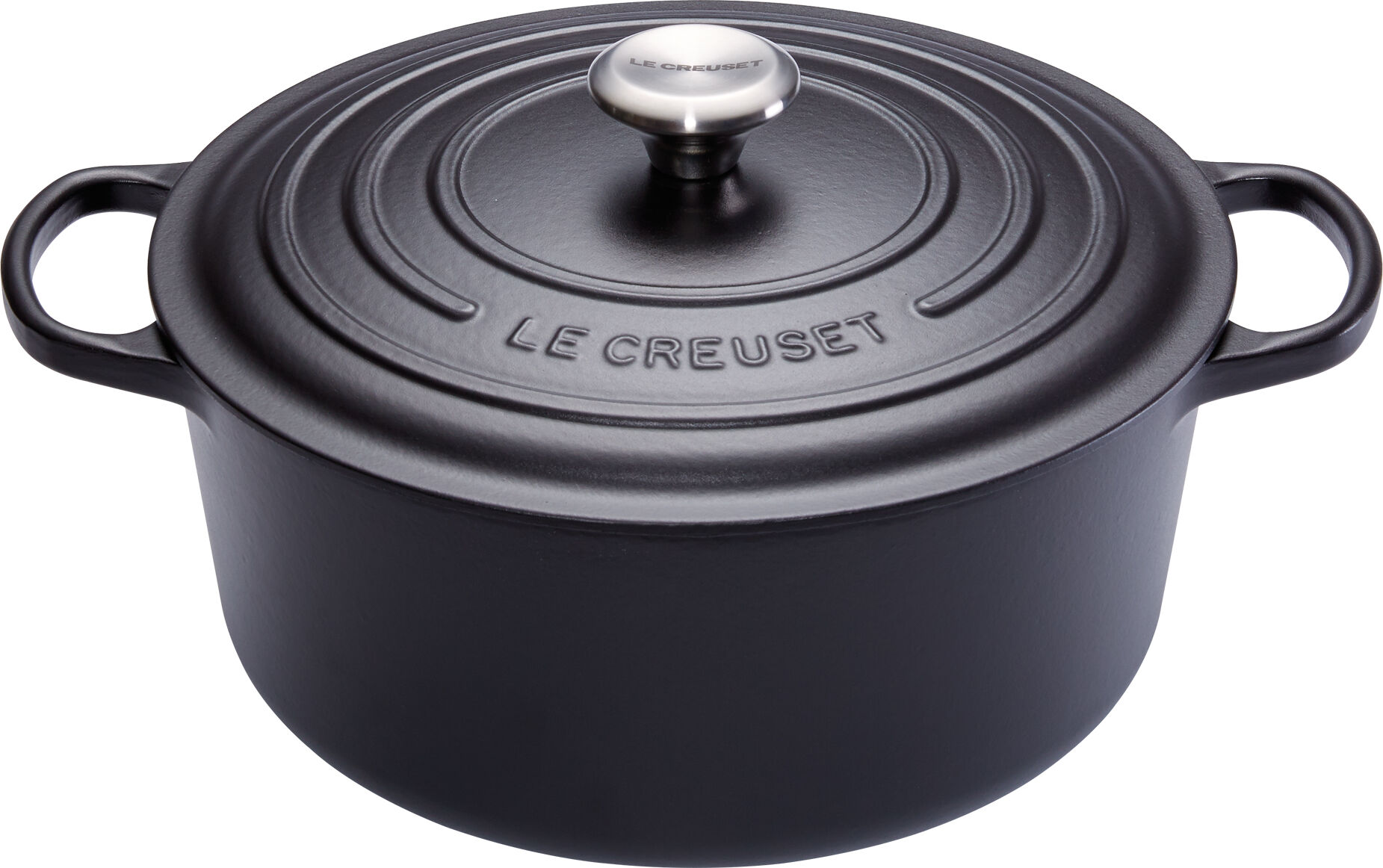 Le Creuset Gietijzeren Ronde Braadpan Mat Zwart 26cm 5,3l