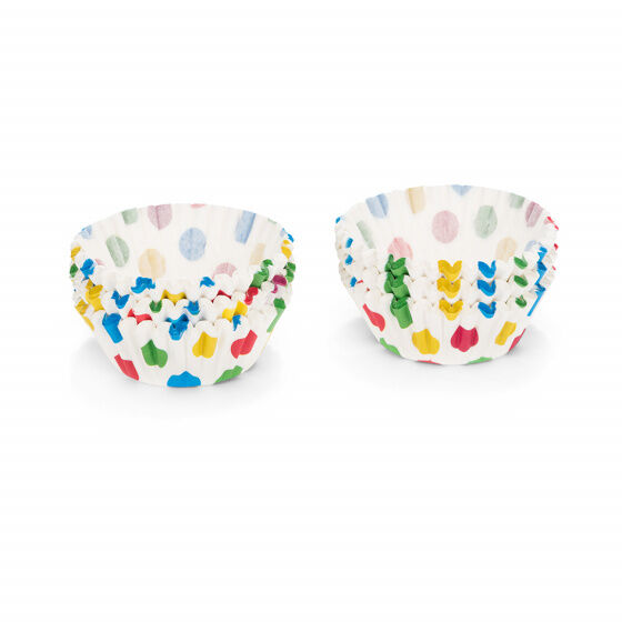 Patisse cupcakevormen Cirkels 5 cm papier wit 200 stuks - Wit,Multicolor