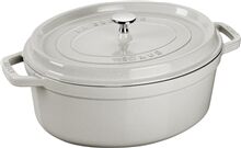 Staub Oval gryte 4,2 L White truffle