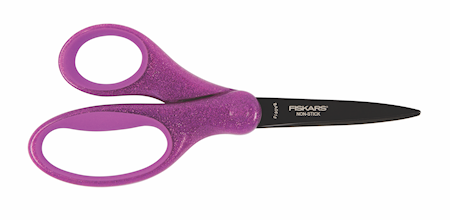 Fiskars Barnesaks Glitter lilla