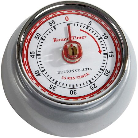 Dulton Timer Matt Sølv 7,5 cm