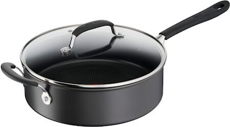 Jamie Oliver by Tefal Jamie Oliver Quick & Easy Traktørpanne 26 cm Hard Anodisert med glasslokk