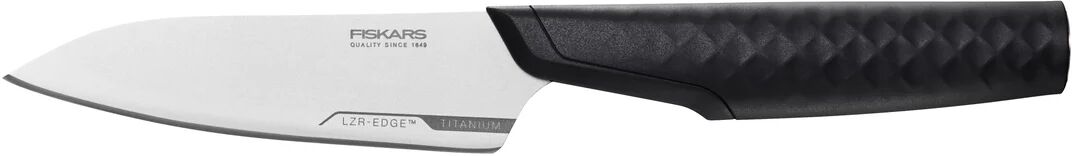 Fiskars Titanium grønnsakkniv 10 cm Svart